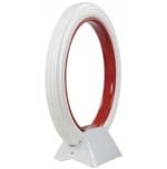 30x3-1/2" Universal Clincher All White Ribbed